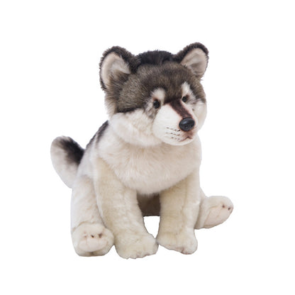 Simulation Wolf Plush Toy Gray Wolf Doll | Magic Stories