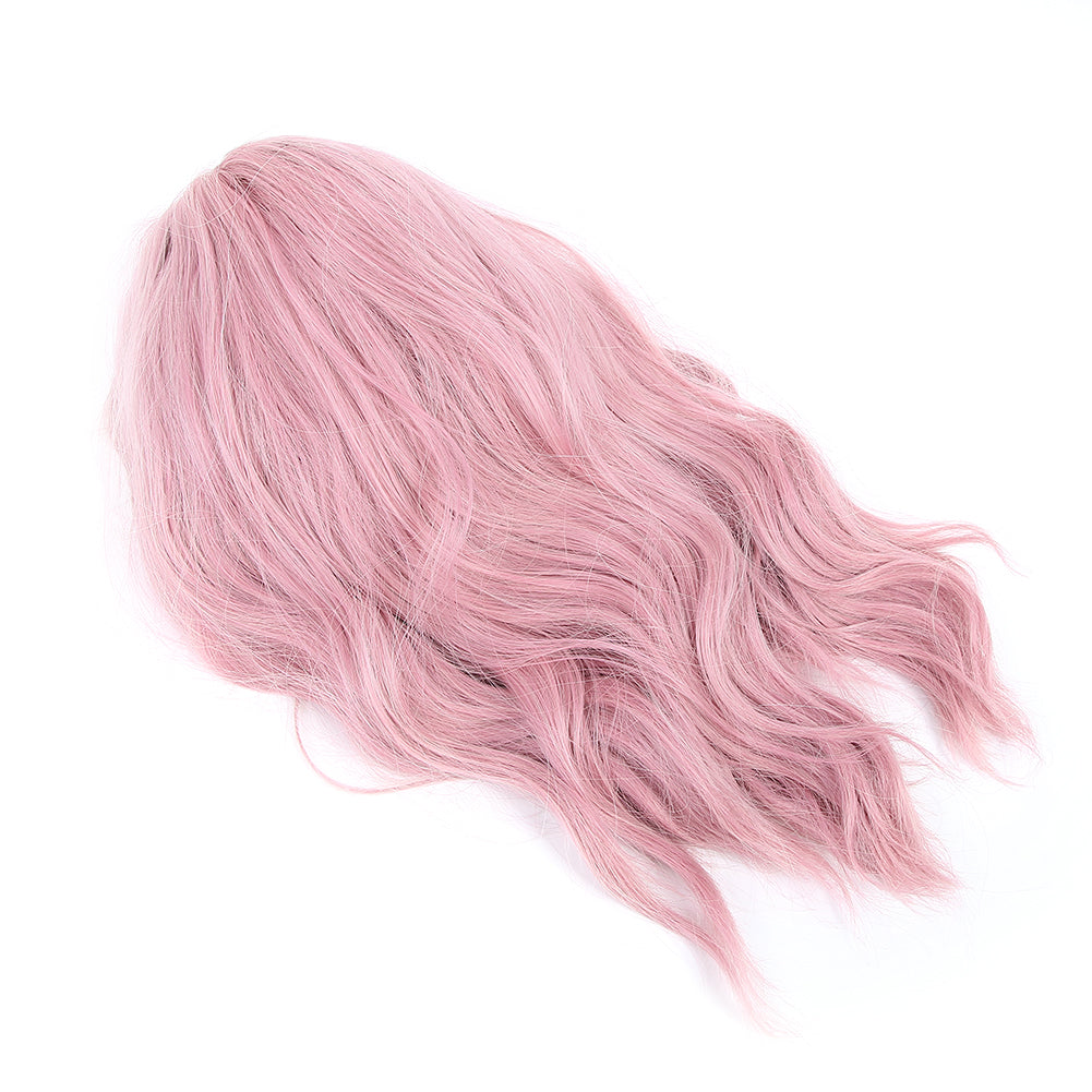 LC210-1 Curly Wavy Wig Pastel Short Bob Synthetic Wigs Cosplay Costume Wigs For Women