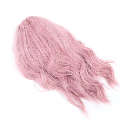 LC210-1 Curly Wavy Wig Pastel Short Bob Synthetic Wigs Cosplay Costume Wigs For Women