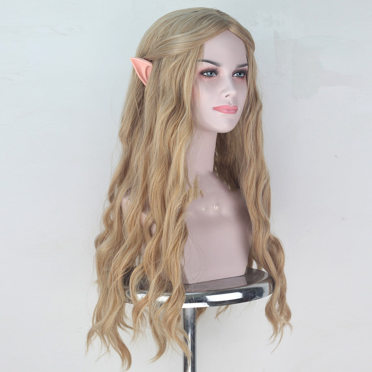 Hobbit Wig Elf Queen Kellantril With Ears Cosplay Anime Wigs — back view