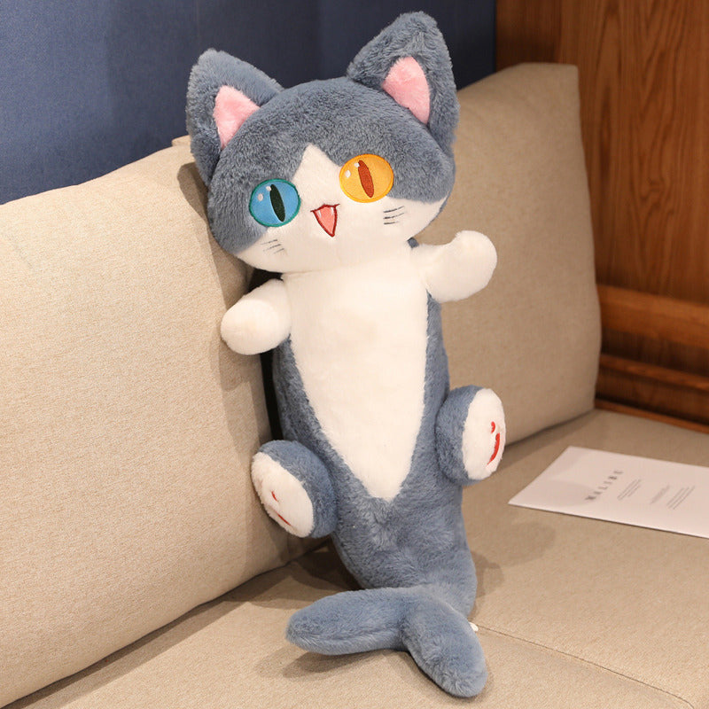 Cute Different Pupil Shark Cat Pillow Plush | Magic Stories