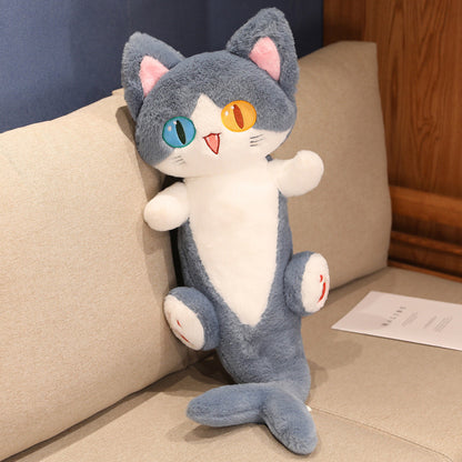 Cute Different Pupil Shark Cat Pillow Plush | Magic Stories