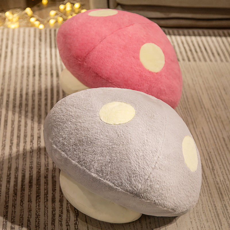 Home Plush Mushroom Shape Toy Doll — back view