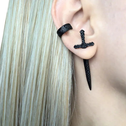 Women's Gothic Retro Sword Stud Earrings | Magic Stories