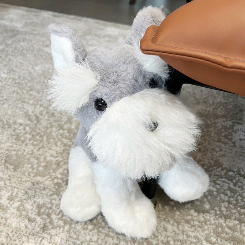 Cute Schnauzer Plush Toy Dog Doll | Magic Stories