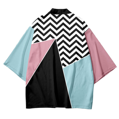 Summer Haori Kimono 3D Color Block Landscape | Magic Stories