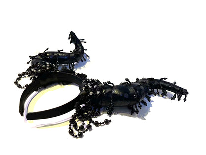 Horn Headband Halloween Personality Cosplay Props — in use