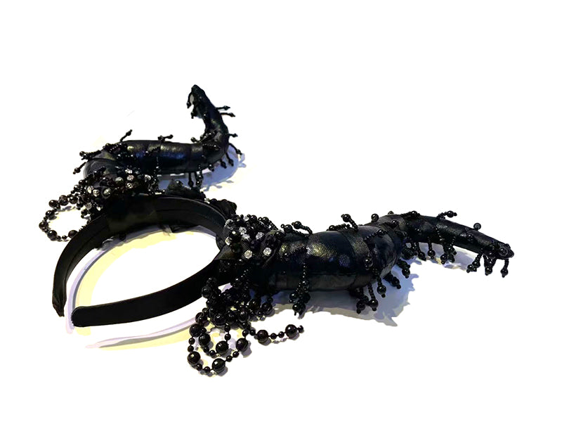 Horn Headband Halloween Personality Cosplay Props — in use