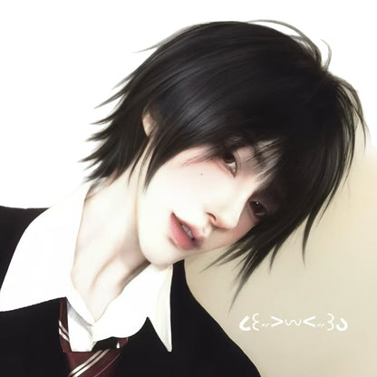 Anime-style Cosplay Wig For Men Short | Magic Stories