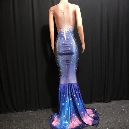 Mermaid Costume Blue Piranha Female Singer | Magic Stories