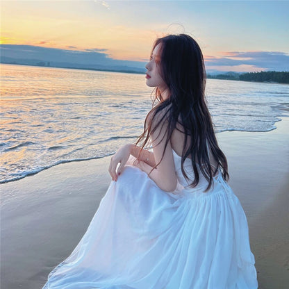 Super Fairy White Backless Suspender Dress | Magic Stories