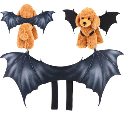 Halloween Pet Party Decoration Cat Ghost Festival Dress Up Costume Dog Bat Wings — back view