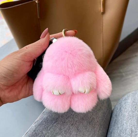 Cute Plush Rabbit Keychain | Magic Stories