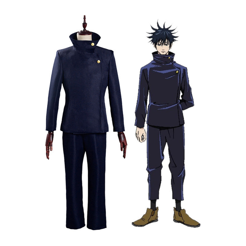 Jujutsu Kaisen Duo Cosplay Set — Yuji Itadori + Megumi Fushiguro — back view
