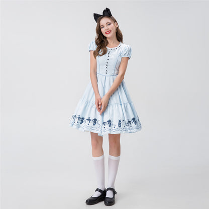 Blue Dress Maid Outfit Performance Costume | Magic Stories