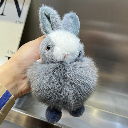 Plush Doll Backpack Pendant — side view