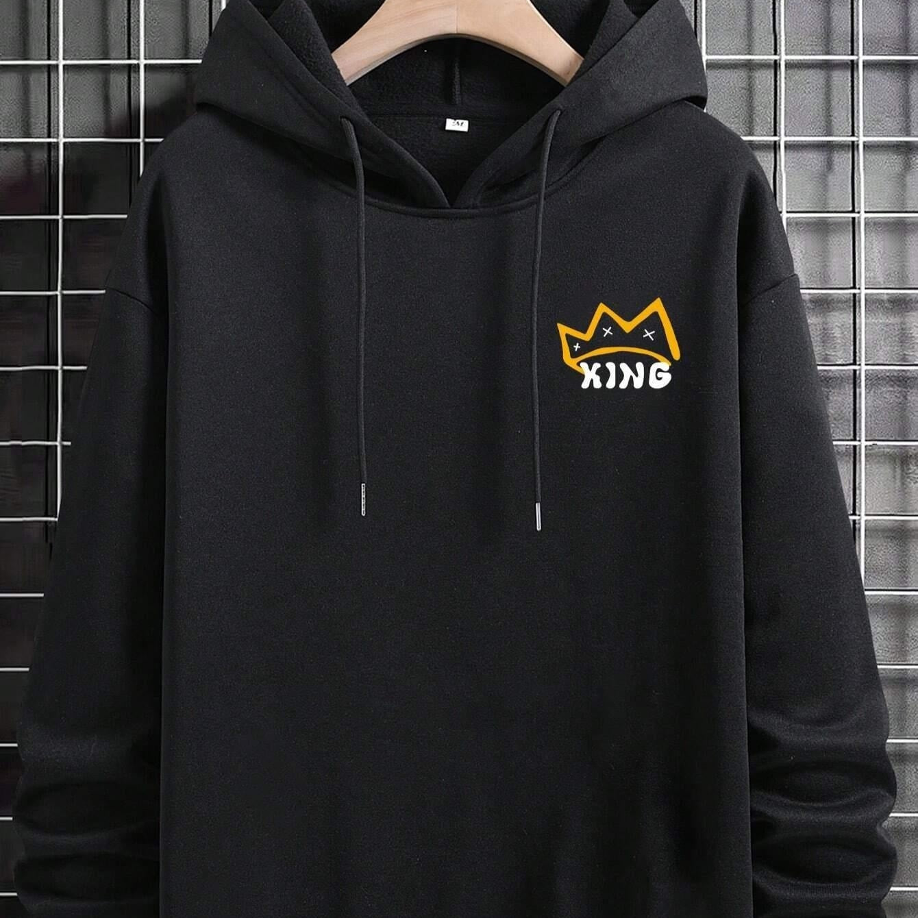 Harajuku Fashion Hooded Sweatshirt — side view