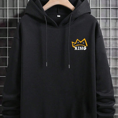 Harajuku Fashion Hooded Sweatshirt — side view