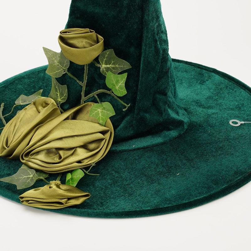 Halloween Green Cosplay Wizard Hat | Magic Stories
