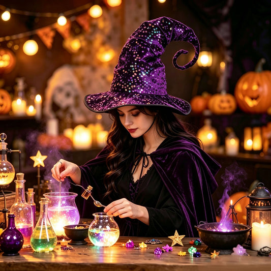Halloween Sequin Witch Hat - Sparkly Costume | Magic Stories