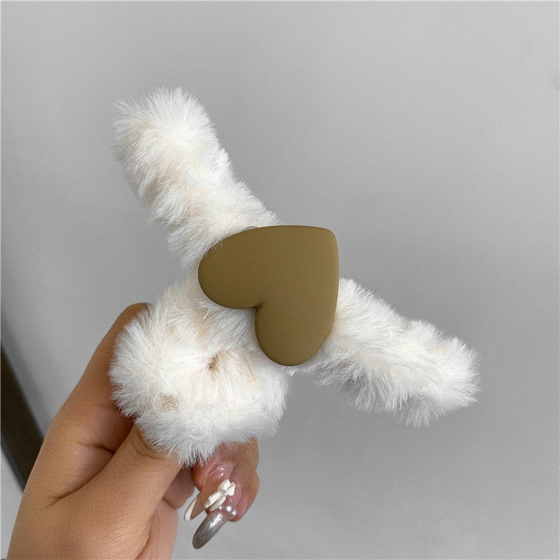 Love Plush Large Shark Clip Catch — back view