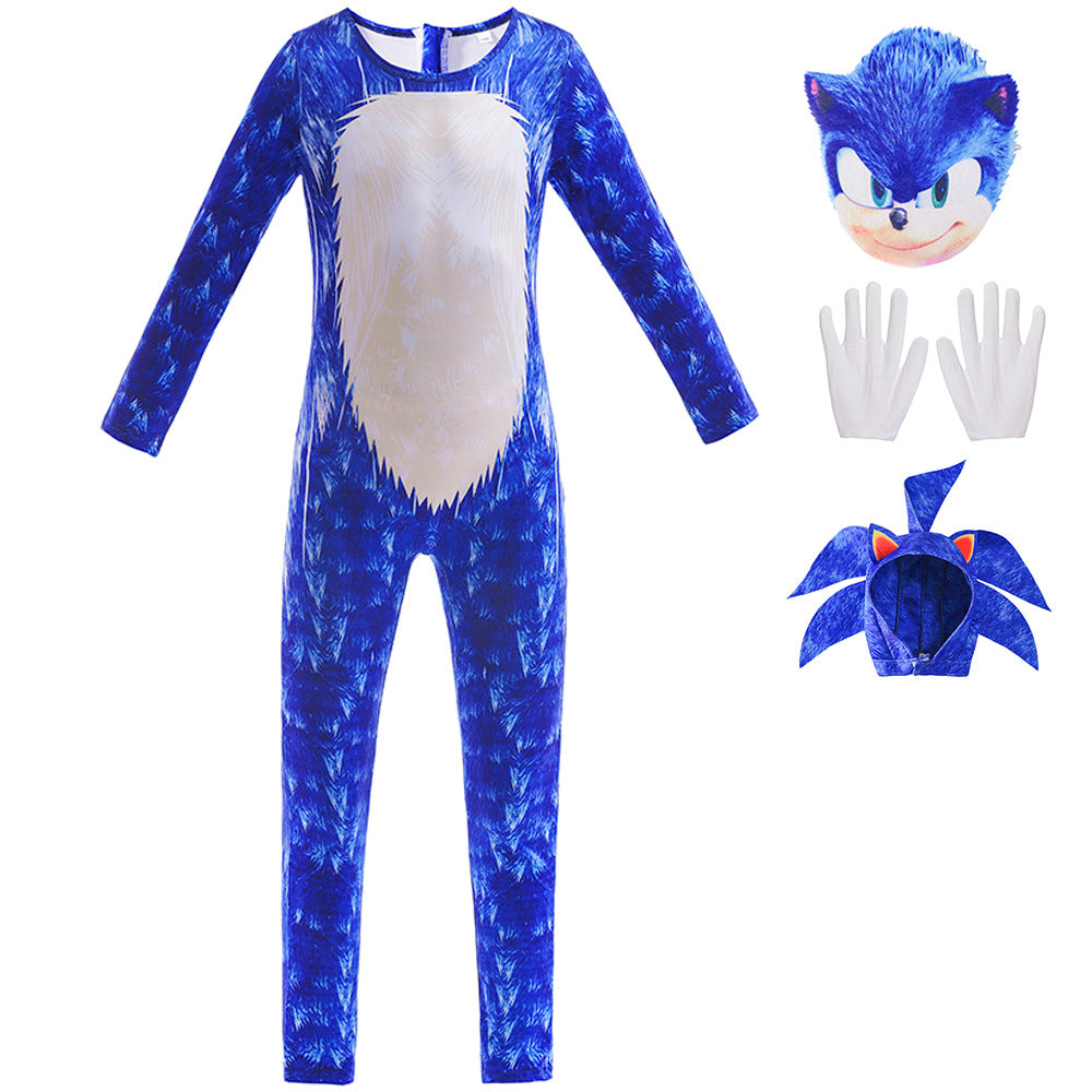 Halloween Children's Costume Anime Character Cosplay Clothes Jumpsuit — back view