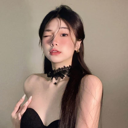 Lolita Gothic Style Dark Girl Bow Lace | Magic Stories