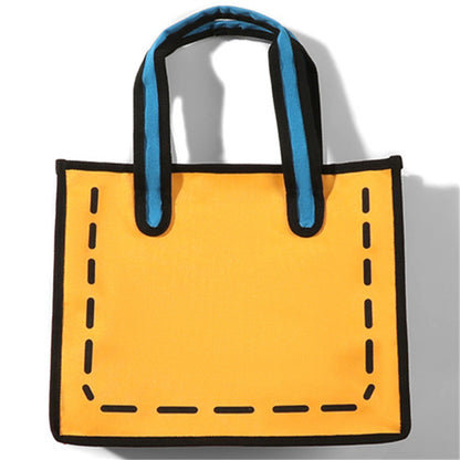 Cartoon Anime Girl Canvas Bag — detail