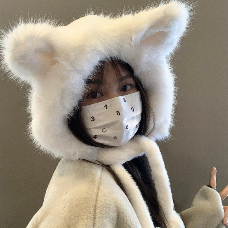 Cute Fox Ears Plush Hat For Women | Magic Stories