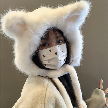 Cute Fox Ears Plush Hat For Women | Magic Stories