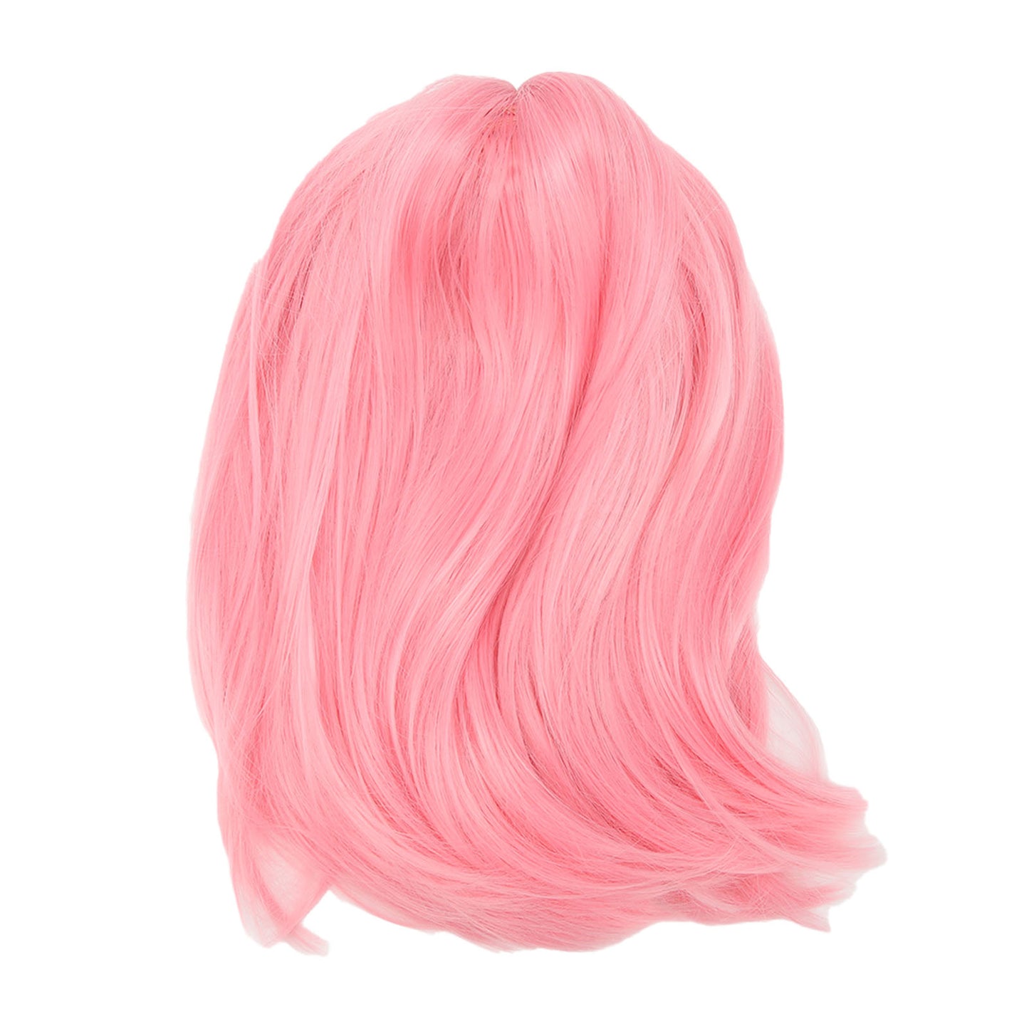 Short Pink Bob Wig Headgear Fluffy Short Straight Bob Wig With Bangs For Students
