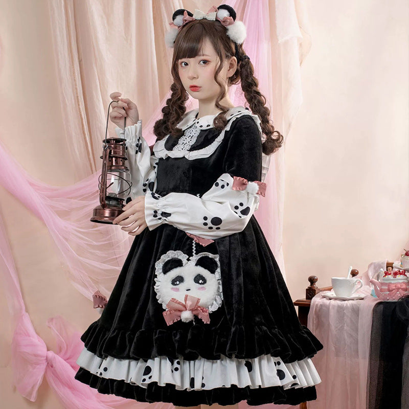 National Style Lolita Long Sleeve Dress — detail