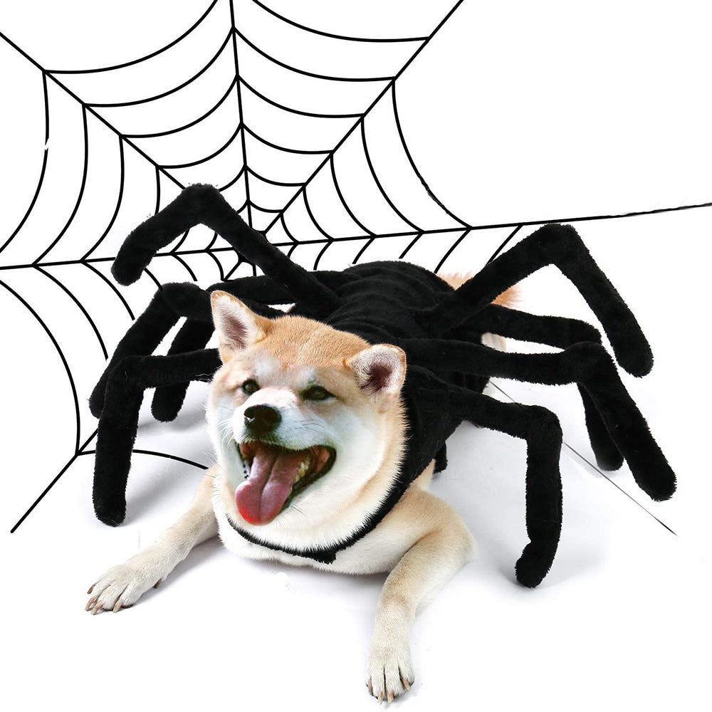 Pet Halloween Funny Spider Chest Back Creative Cat Dog Small Dog Transformation Costume For Dogs Cats Party Cosplay Funny