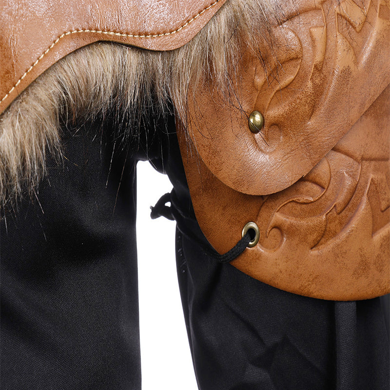 Halloween Cosplay Costume Men's Medieval Viking Armor Shoulder — detail