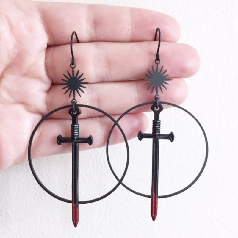 Black Bloody Sword Dagger Gothic Dark | Magic Stories