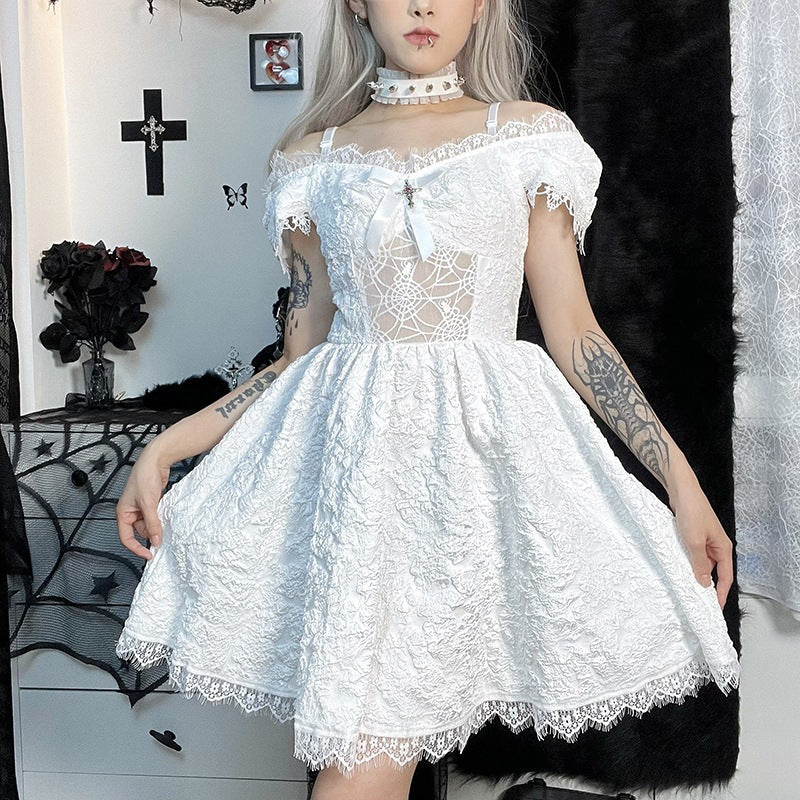 Dark Halloween Gothic Short Dress | Magic Stories