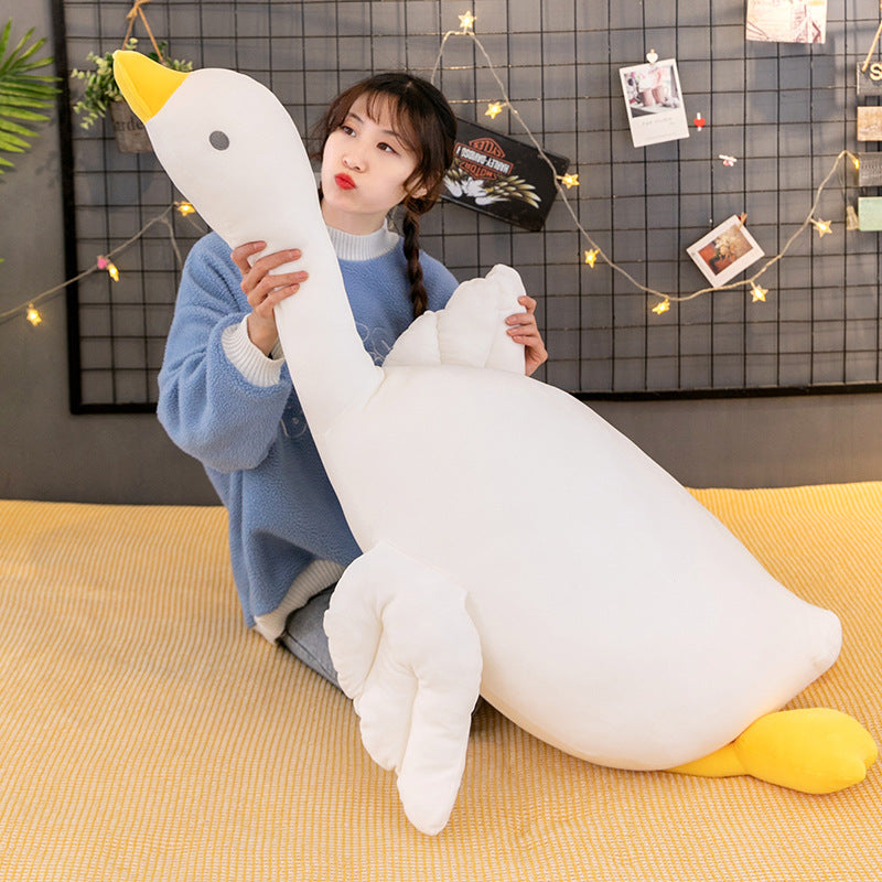 Cute Big White Goose Pillow Doll Plush Toy | Magic Stories