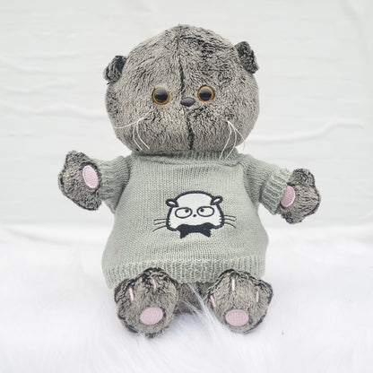 Simulation Cat Plush Toy — in use