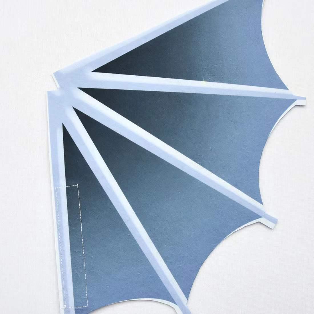 Halloween Children Cos Costume Costumes Tight One-piece Wings — back view