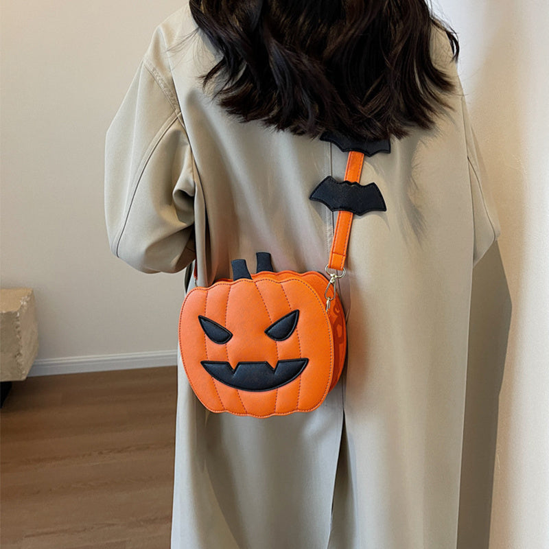 Funny Pumpkin Halloween Bag — side view