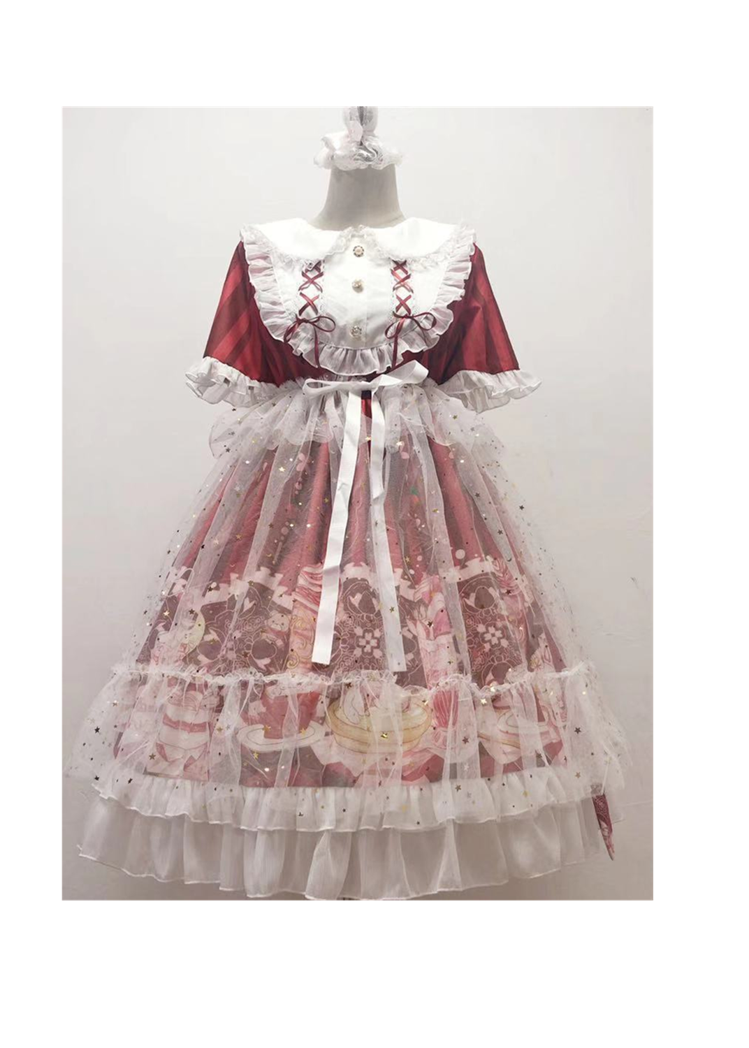Meow Sauce Ice Cream Lolita Op Short Sleeve | Magic Stories