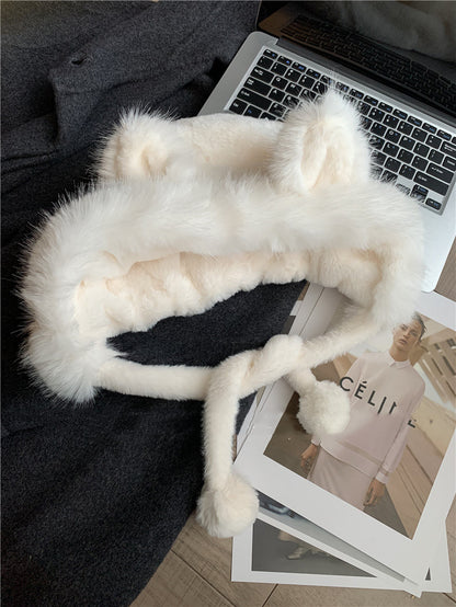 Cute Fox Ears Plush Hat For Women | Magic Stories