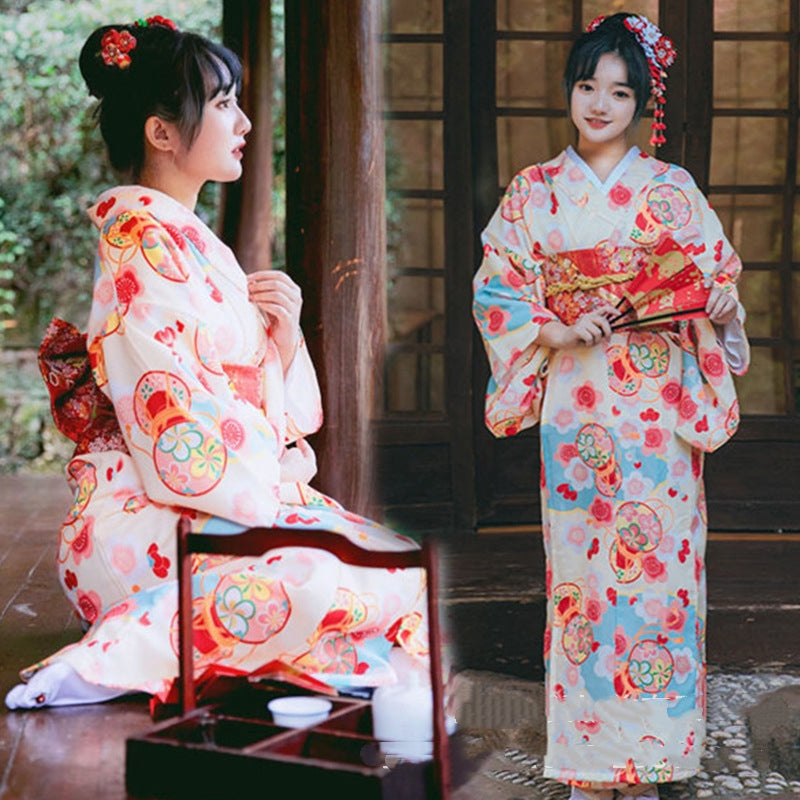 Japanese Modified Kimono Women's Formal Traditional Dress — detail