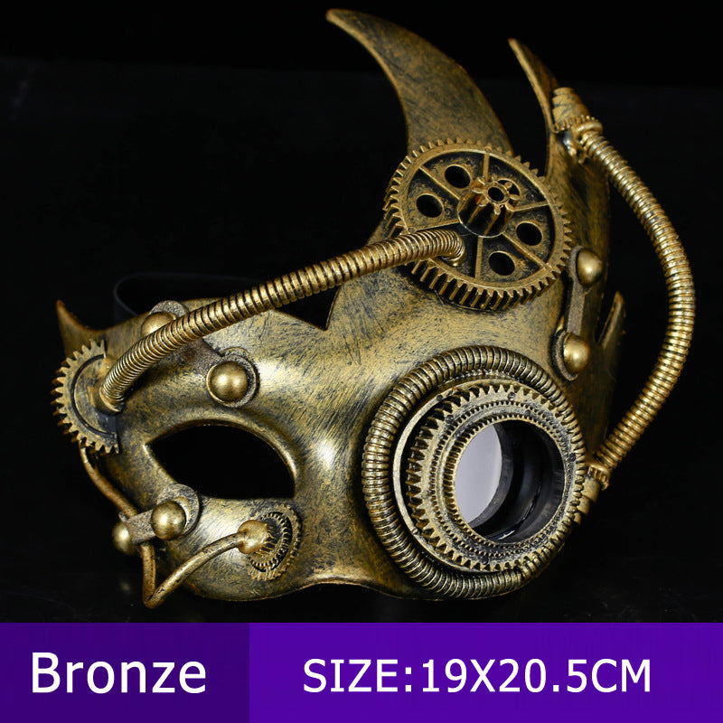 Mechanical Steampunk Retro Half Face Mask | Magic Stories