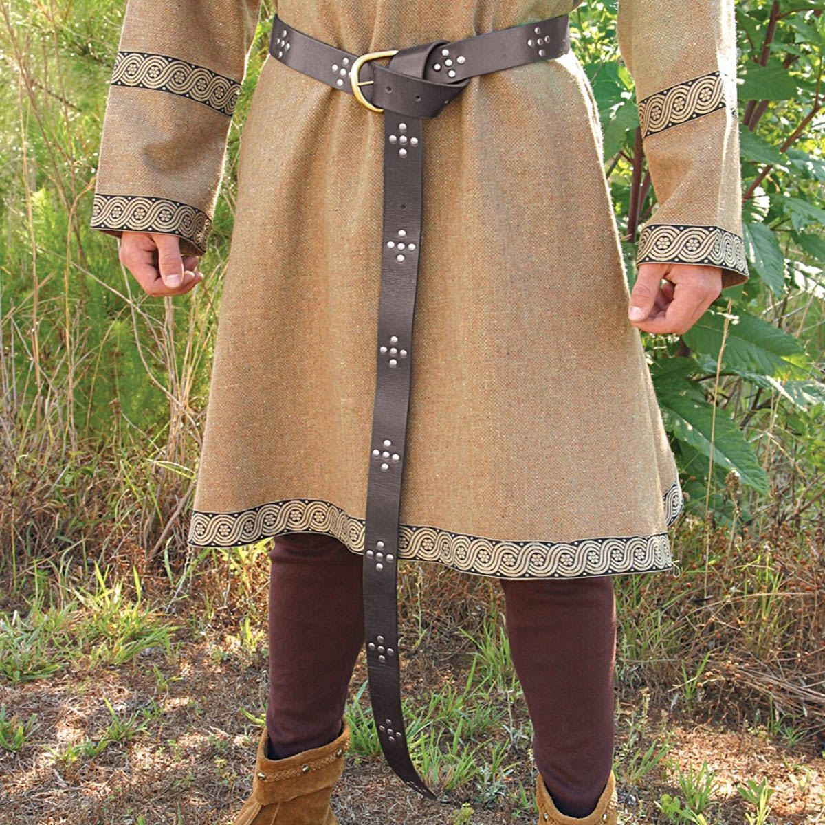 Pirate Long Leather Knot Belt, Rivet Belt | Magic Stories