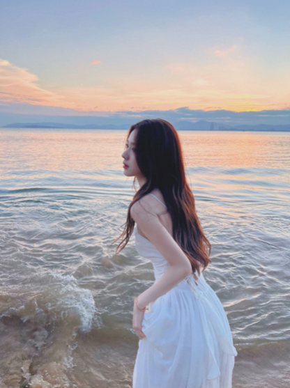 Super Fairy White Backless Suspender Dress | Magic Stories
