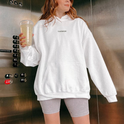 Fashion Popular Streetwear Letter Sweater — back view