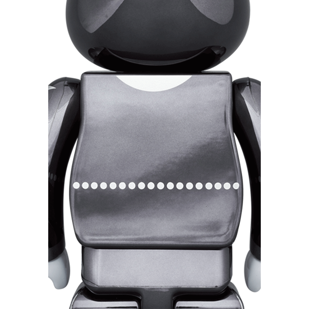 1000% Bearbrick Kiss Star Child Chrome Ver. — back view