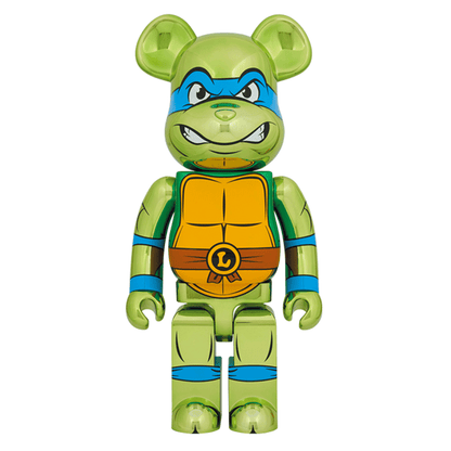 1000% Bearbrick Leonardo Chrome Ver. (Tortues Ninja - TMNT)