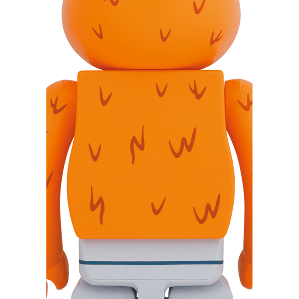 1000% Bearbrick Oscar the Grouch (The Original Orange Fur Ver.) — back view
